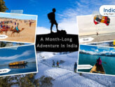 how much to travel india for a month